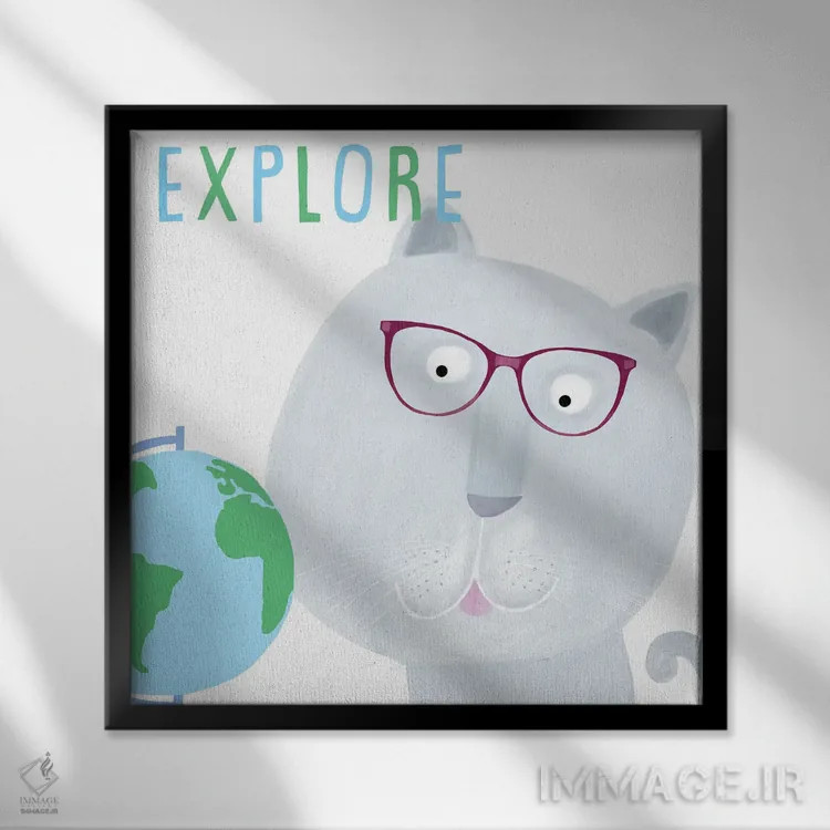 تابلو اکتشاف کن اثر کارلا دالی - نمای قابدار مشکی