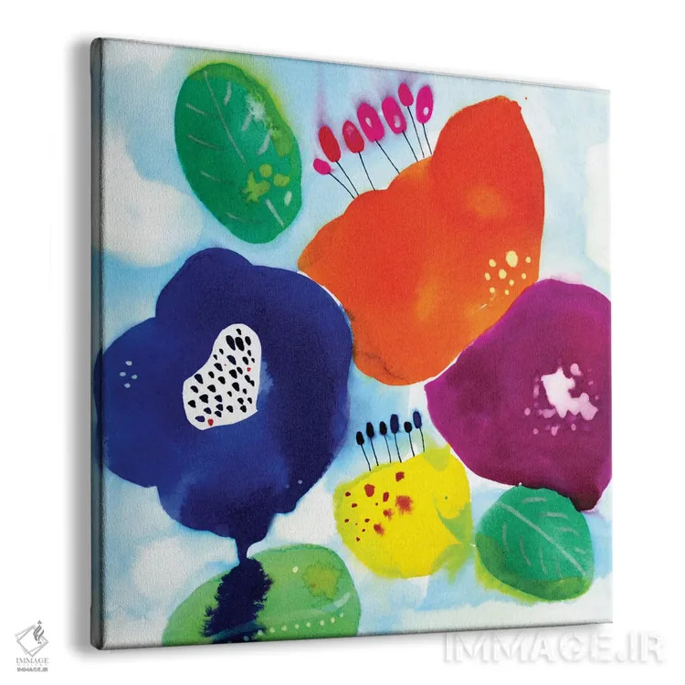 تابلو گلهای آبی اثر کایِنا بلانکا - نمای پرسپکتیو محصول