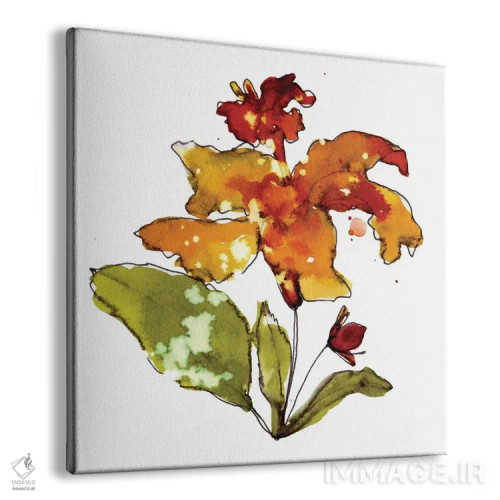 تابلو خرزهره نارنجی اثر کایِنا بلانکا - نمای پرسپکتیو محصول