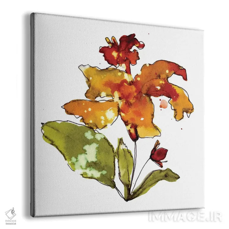 تابلو خرزهره نارنجی اثر کایِنا بلانکا - نمای پرسپکتیو محصول