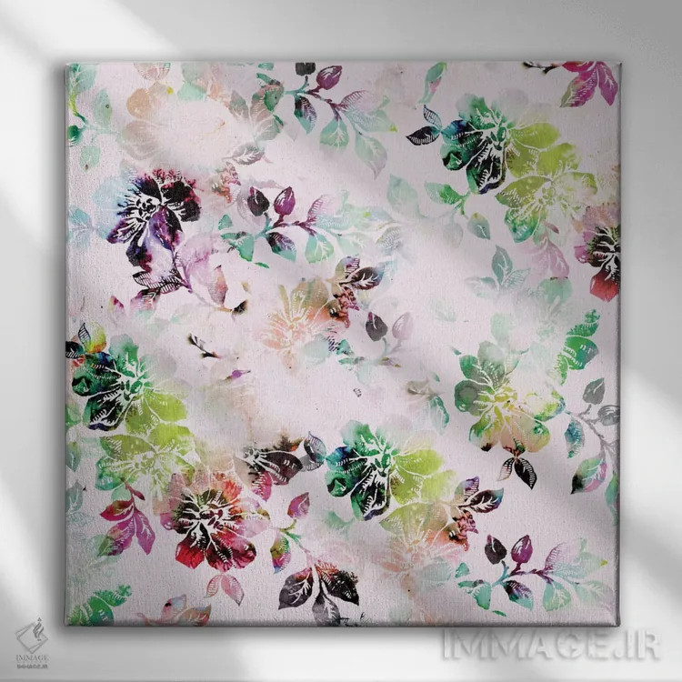 تابلو گلهای رمانتیک اثر کایِنا بلانکا - نمای روبهرو روی دیوار