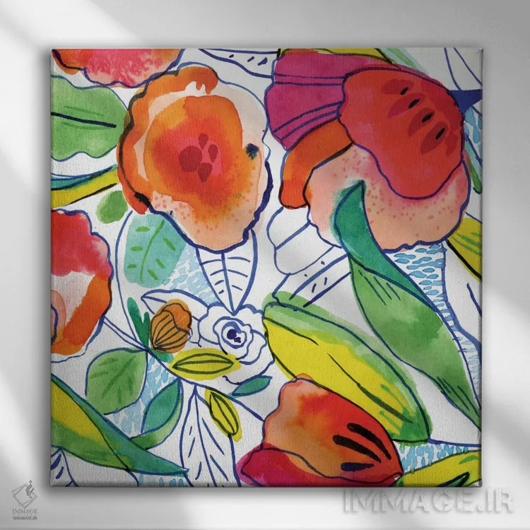 تابلو تروپیکالیا اثر کایِنا بلانکا - نمای روبهرو روی دیوار