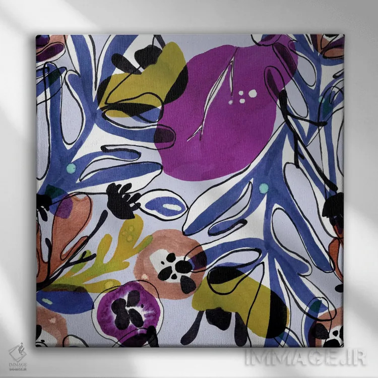 تابلو شادی اثر کایِنا بلانکا - نمای روبهرو روی دیوار