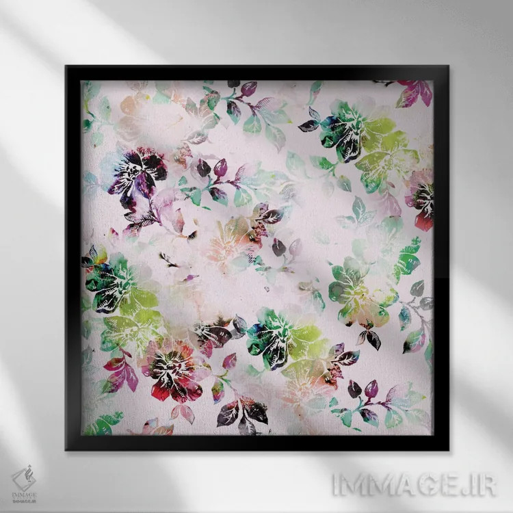 تابلو گلهای رمانتیک اثر کایِنا بلانکا - نمای قابدار مشکی