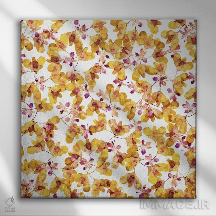 تابلو طرح پاییزی اثر کایِنا بلانکا - نمای روبهرو روی دیوار