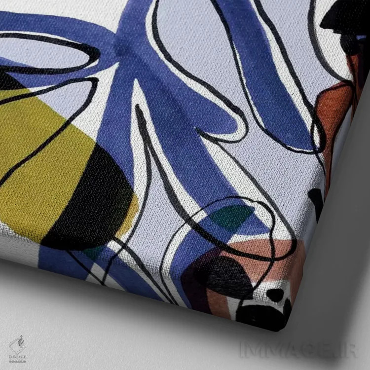 تابلو شادی اثر کایِنا بلانکا - نمای نزدیک بافت بوم