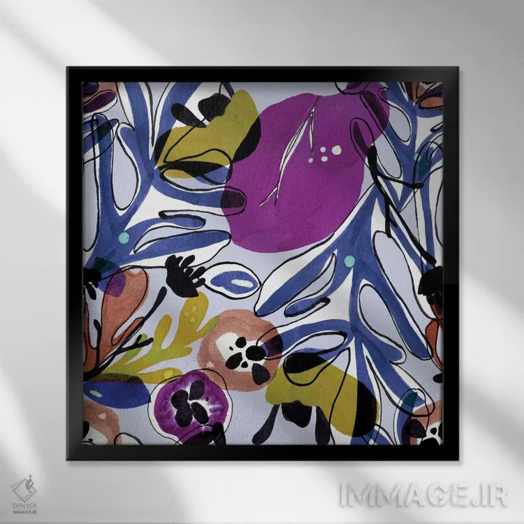 تابلو شادی اثر کایِنا بلانکا - نمای قابدار مشکی