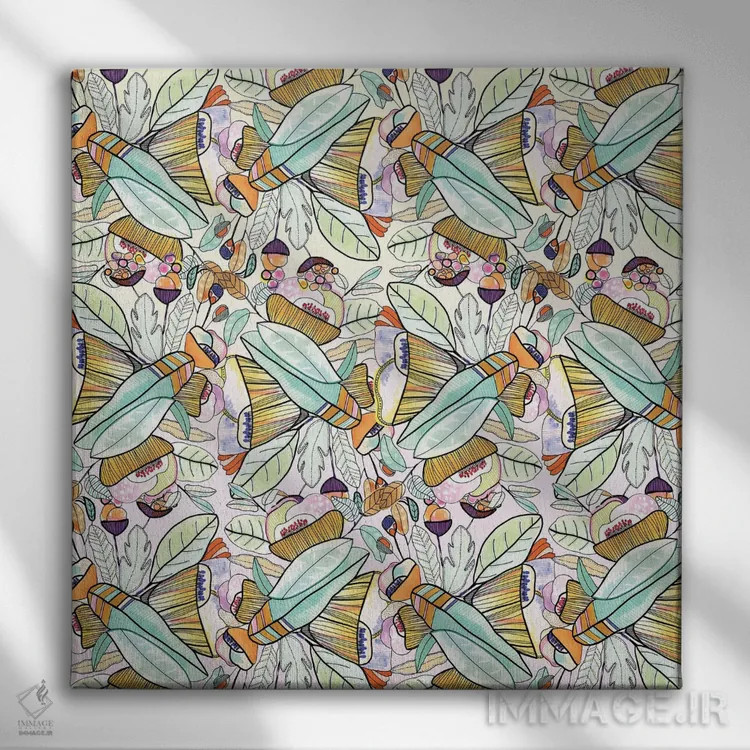 تابلو کاریب (جزایر) اثر کایِنا بلانکا - نمای روبهرو روی دیوار