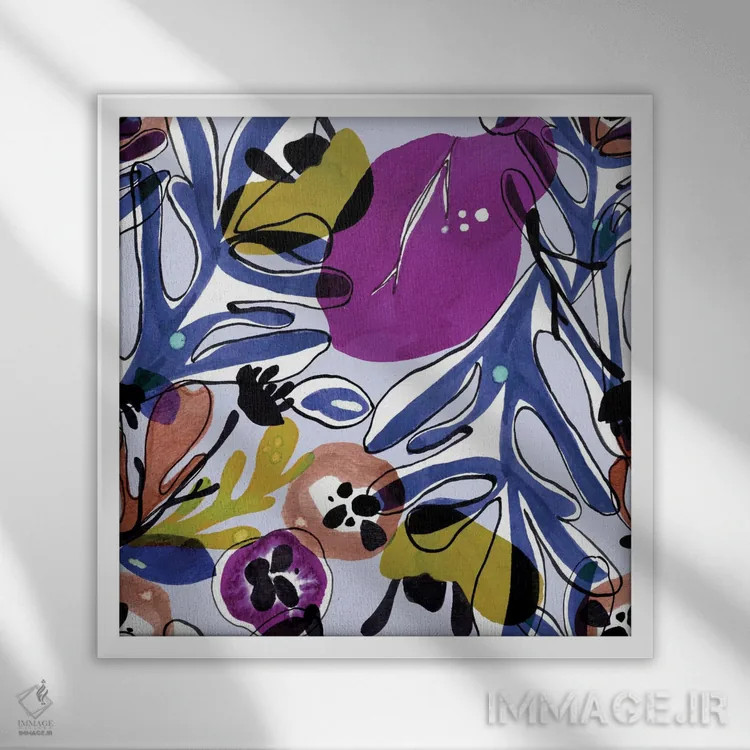 تابلو شادی اثر کایِنا بلانکا - نمای قابدار سفید