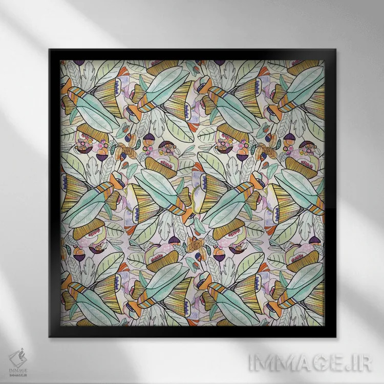 تابلو کاریب (جزایر) اثر کایِنا بلانکا - نمای قابدار مشکی