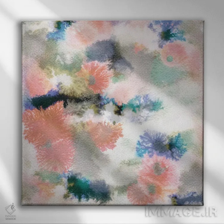 تابلو مرجانها اثر کایِنا بلانکا - نمای روبهرو روی دیوار