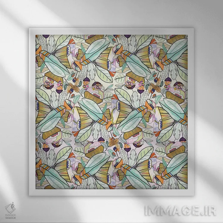 تابلو کاریب (جزایر) اثر کایِنا بلانکا - نمای قابدار سفید