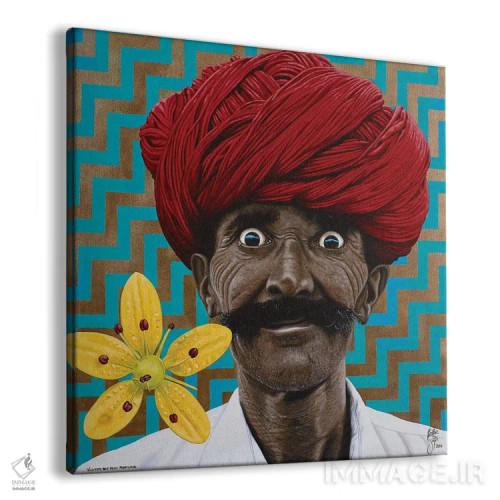 تابلو پسربچهٔ چشمان وحشی اثر کریستین بییر - نمای پرسپکتیو محصول