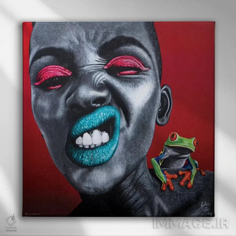 تابلو شاهزادهٔ رؤیایی اثر کریستین بییر - نمای روبهرو روی دیوار