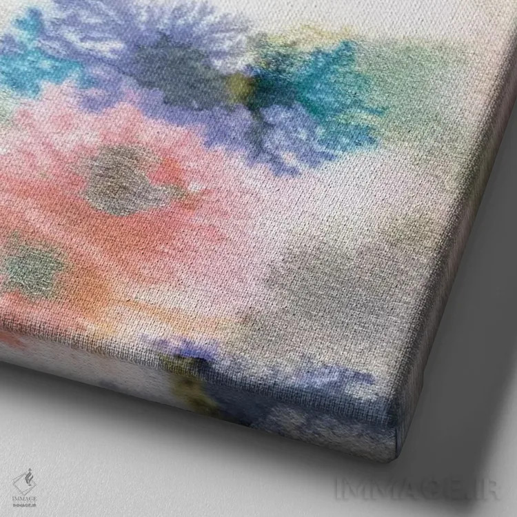 تابلو مرجانها اثر کایِنا بلانکا - نمای نزدیک بافت بوم