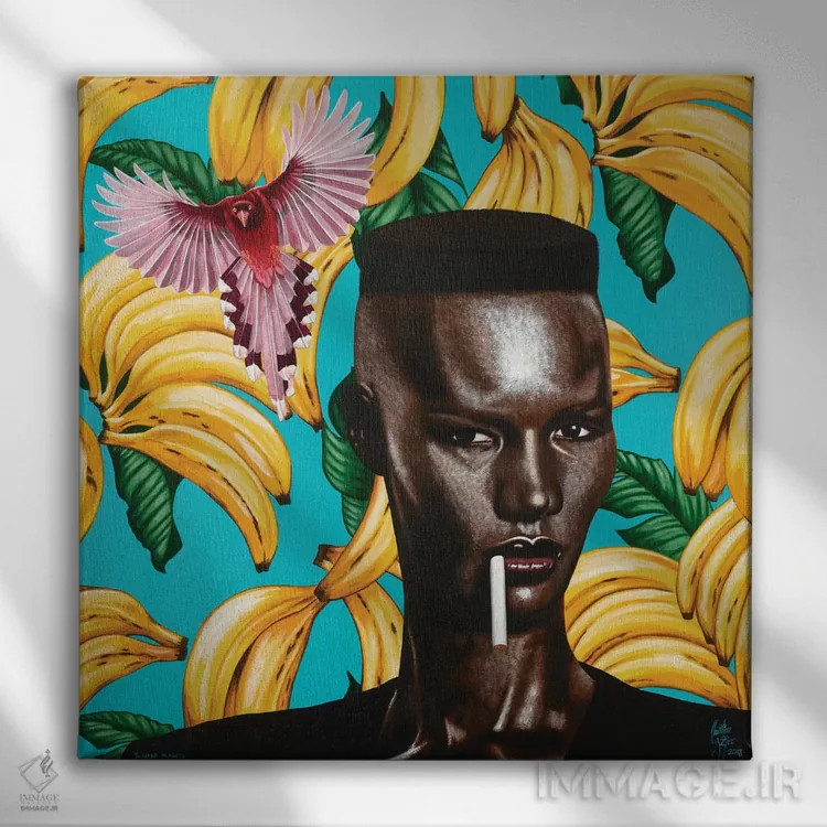 تابلو سیارهٔ ما (اسپانیایی) اثر کریستین بییر - نمای روبهرو روی دیوار