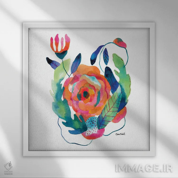 تابلو تعادل اثر کایِنا بلانکا - نمای قابدار سفید