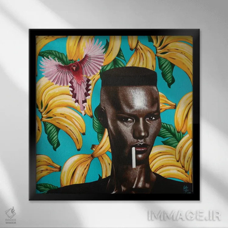 تابلو سیارهٔ ما (اسپانیایی) اثر کریستین بییر - نمای قابدار مشکی