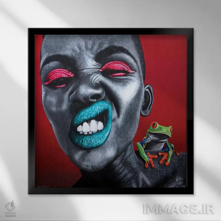 تابلو شاهزادهٔ رؤیایی اثر کریستین بییر - نمای قابدار مشکی