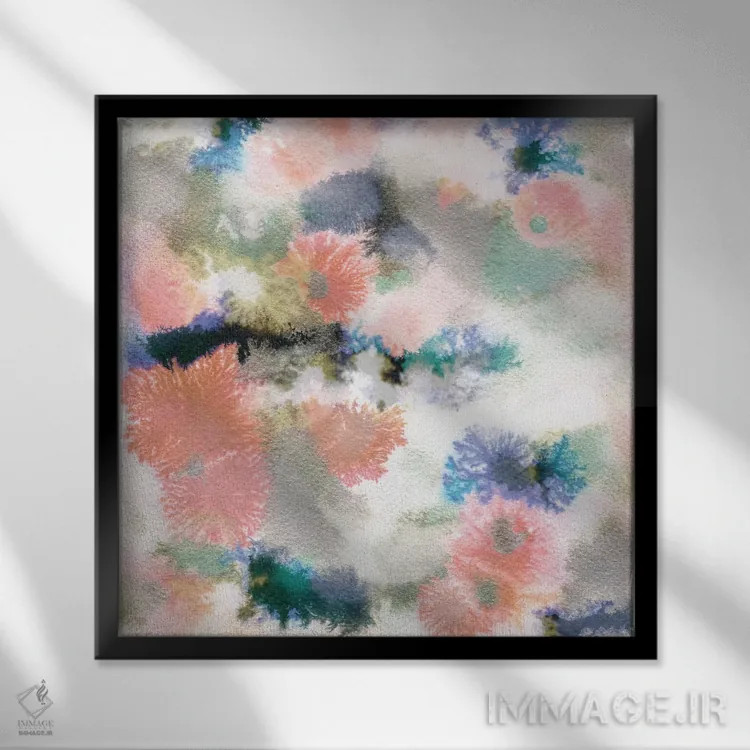 تابلو مرجانها اثر کایِنا بلانکا - نمای قابدار مشکی