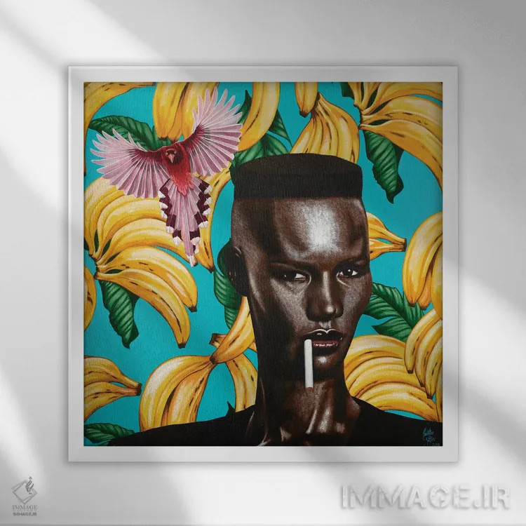 تابلو سیارهٔ ما (اسپانیایی) اثر کریستین بییر - نمای قابدار سفید