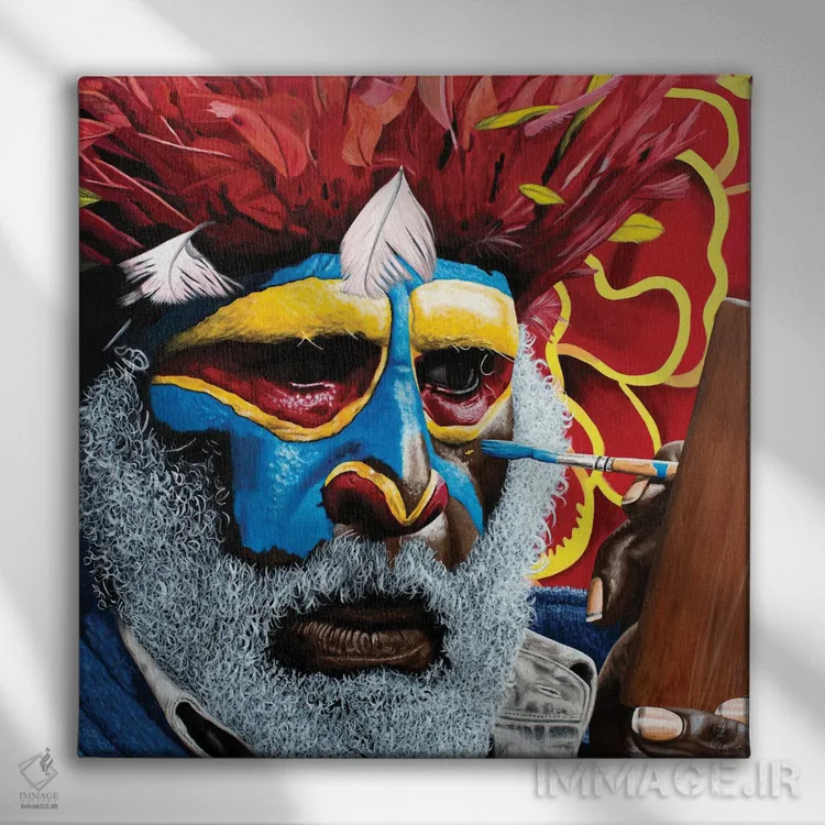 تابلو آمادهسازی اثر کریستین بییر - نمای روبهرو روی دیوار