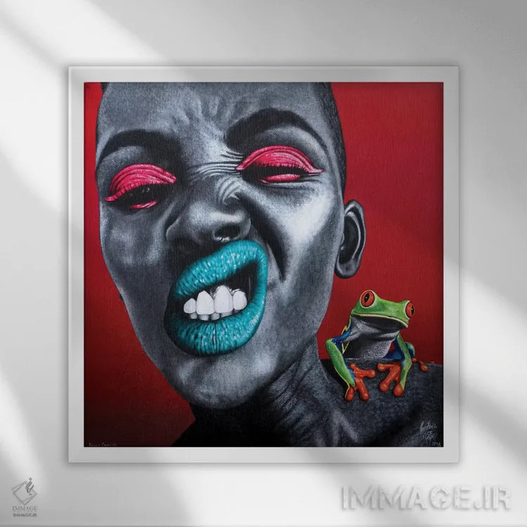 تابلو شاهزادهٔ رؤیایی اثر کریستین بییر - نمای قابدار سفید