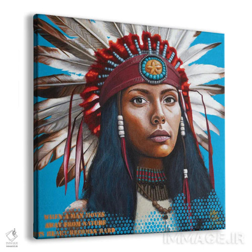 تابلو وقتی انسان از طبیعت دور میشود قلبش سخت میشود اثر کریستین بییر - نمای پرسپکتیو محصول