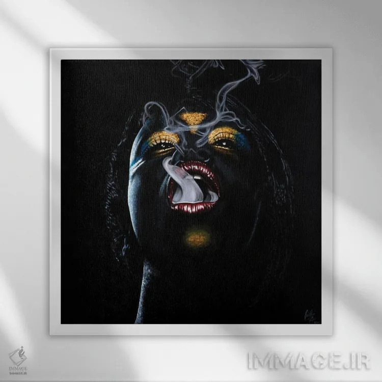 تابلو تا طلوع آفتاب اثر کریستین بییر - نمای قابدار سفید