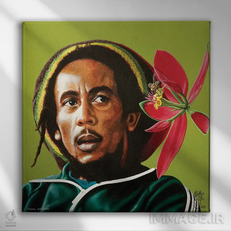 تابلو عاشق مادرزاد اثر کریستین بییر - نمای روبهرو روی دیوار