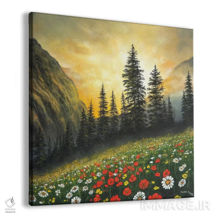 تابلو در میان کوهها اثر کالر بای فلیکز (نام هنرمند) - نمای پرسپکتیو محصول