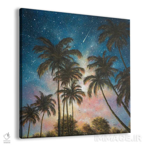 تابلو شب گرمسیری اثر کالر بای فلیکز (نام هنرمند) - نمای پرسپکتیو محصول