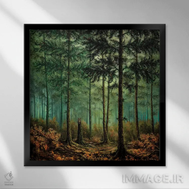 تابلو حس خانه میدهد اثر کالر بای فلیکز (نام هنرمند) - نمای قابدار مشکی