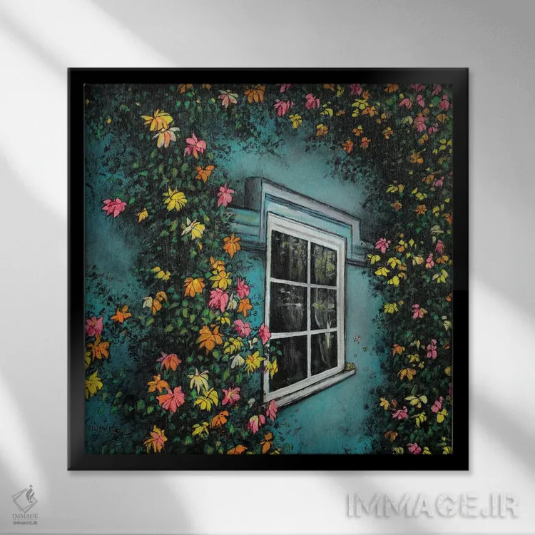 تابلو در هارمونی اثر کالر بای فلیکز (نام هنرمند) - نمای قابدار مشکی