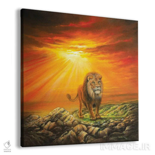 تابلو شیر یهودا اثر کالر بای فلیکز (نام هنرمند) - نمای پرسپکتیو محصول