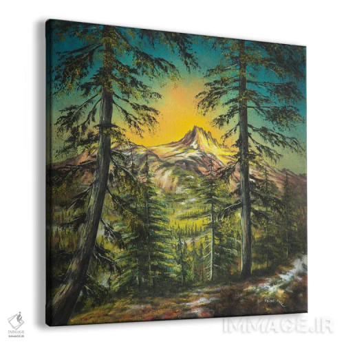 تابلو درخشش کوهستان اثر کالر بای فلیکز (نام هنرمند) - نمای پرسپکتیو محصول