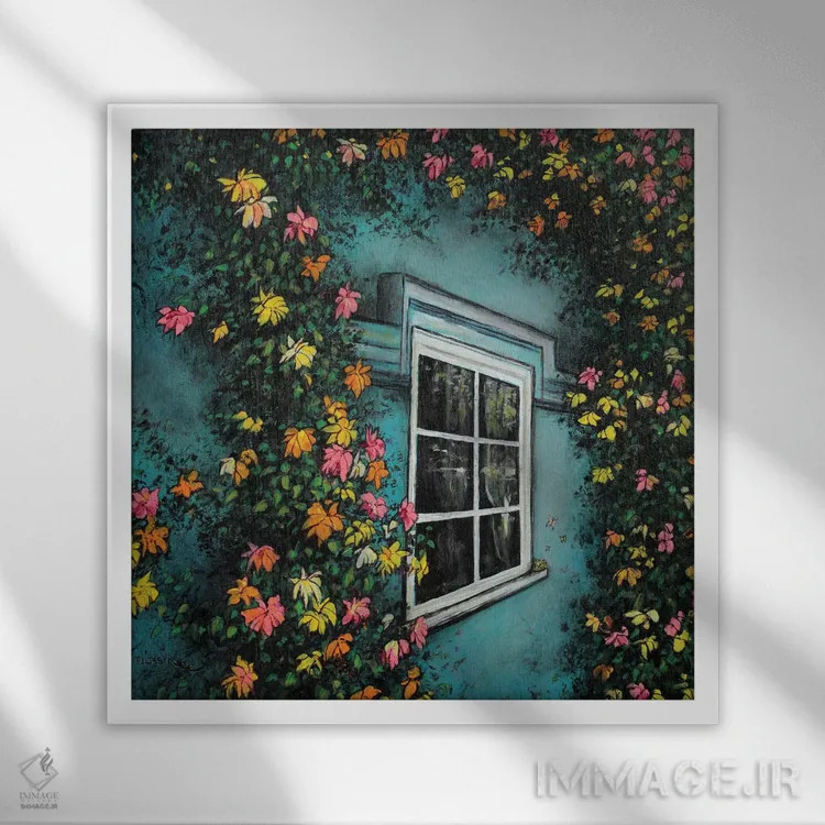 تابلو در هارمونی اثر کالر بای فلیکز (نام هنرمند) - نمای قابدار سفید