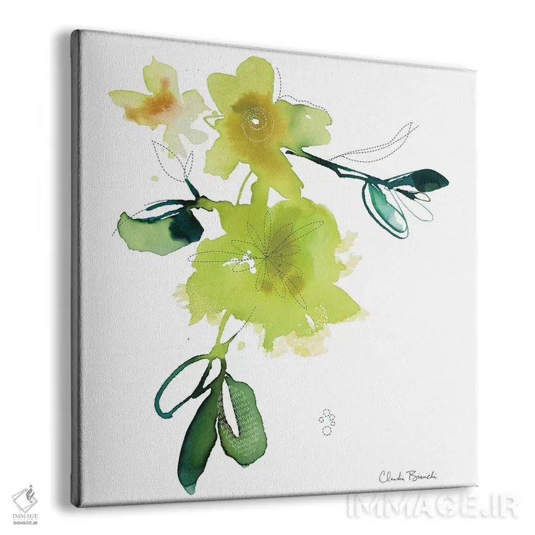 تابلو گیاه زرد اثر کلودیا بیانکی - نمای پرسپکتیو محصول