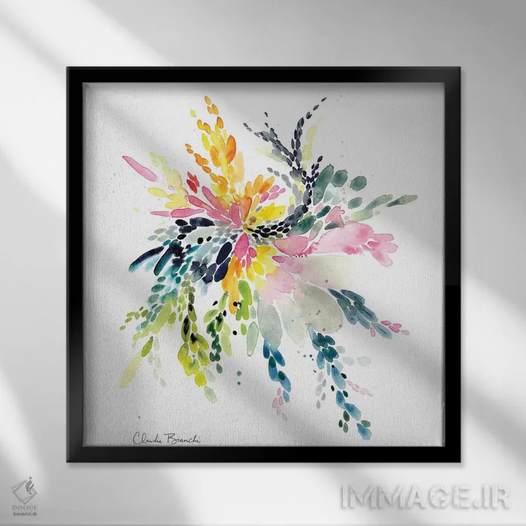 تابلو سیرا (رشته کوه یا نام خاص) اثر کلودیا بیانکی - نمای قابدار مشکی