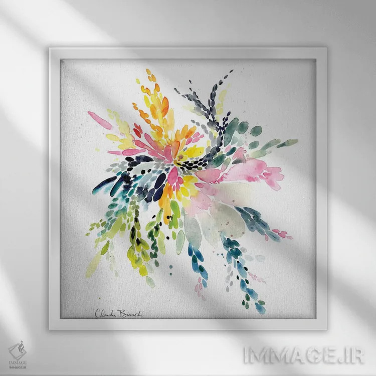 تابلو سیرا (رشته کوه یا نام خاص) اثر کلودیا بیانکی - نمای قابدار سفید