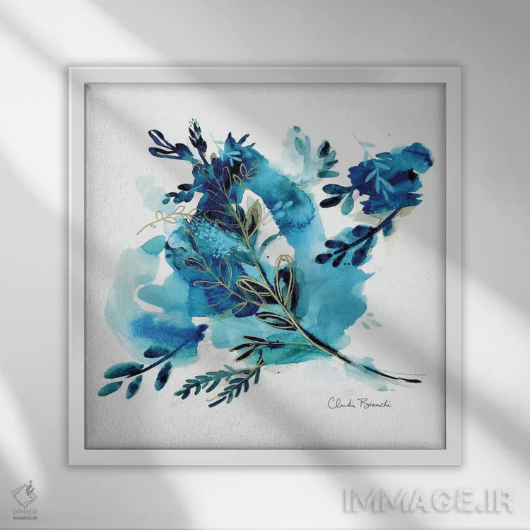 تابلو شبنم صبحگاهی اثر کلودیا بیانکی - نمای قابدار سفید