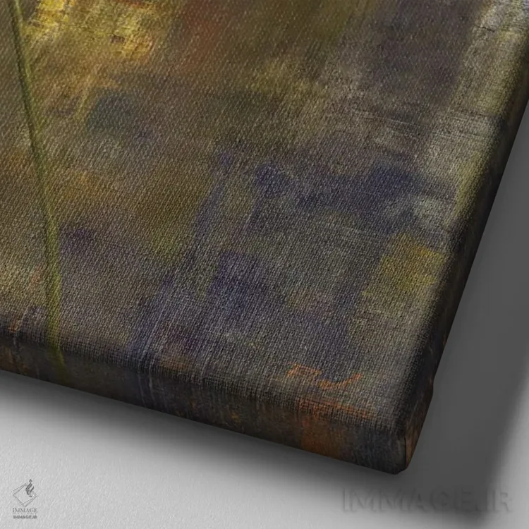 تابلو شقایق ایسلندی ۱ اثر کارول بلک - نمای نزدیک بافت بوم