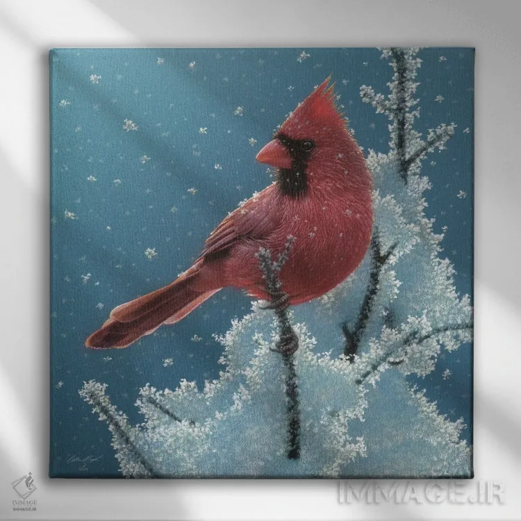 تابلو کارباورال (پرنده) اثر کالین بوگل - نمای روبهرو روی دیوار