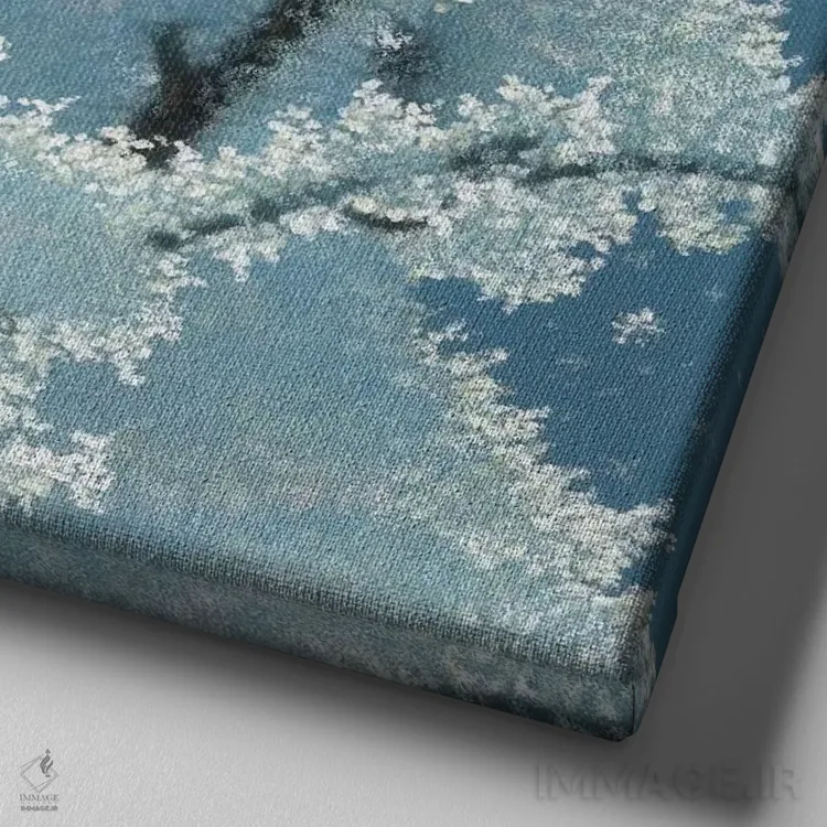 تابلو کارباورال (پرنده) اثر کالین بوگل - نمای نزدیک بافت بوم