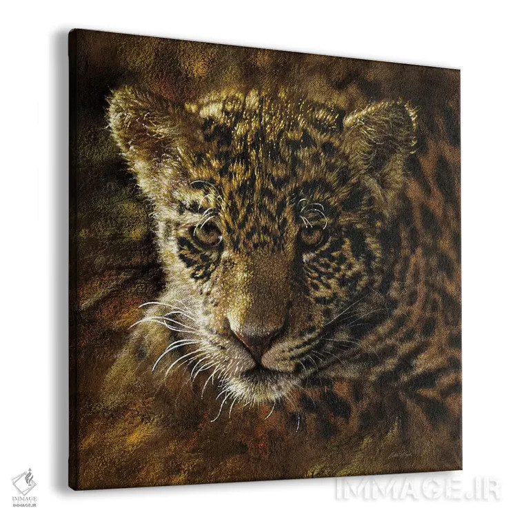 تابلو توله جگوار اثر کالین بوگل - نمای پرسپکتیو محصول