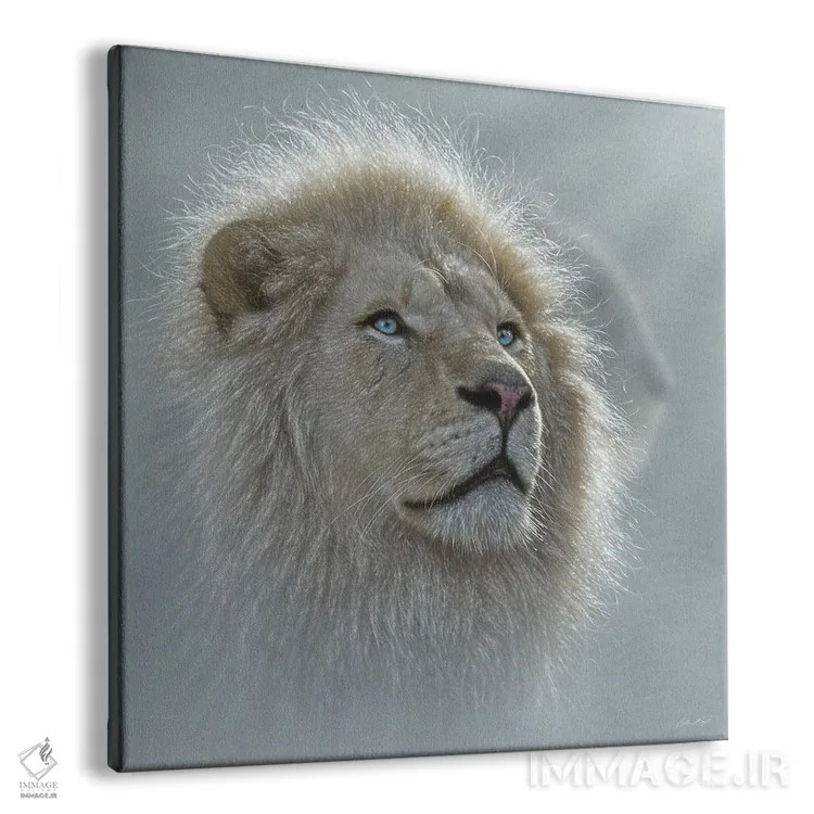 تابلو پرترهٔ شیر سفید اثر کالین بوگل - نمای پرسپکتیو محصول