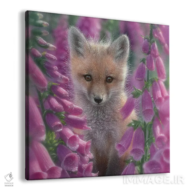 تابلو گل انگشتانه اثر کالین بوگل - نمای پرسپکتیو محصول