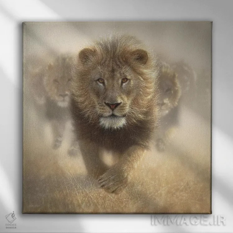 تابلو غبارم را بخور (اصطلاح برای پشت سر ماندن) اثر کالین بوگل - نمای روبهرو روی دیوار