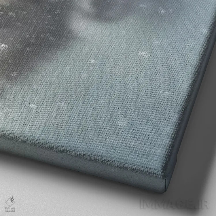 تابلو برفروب اثر کالین بوگل - نمای نزدیک بافت بوم