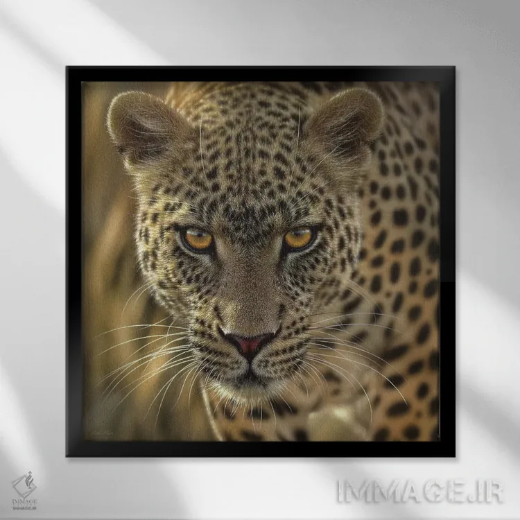 تابلو در تعقیب شکار اثر کالین بوگل - نمای قابدار مشکی